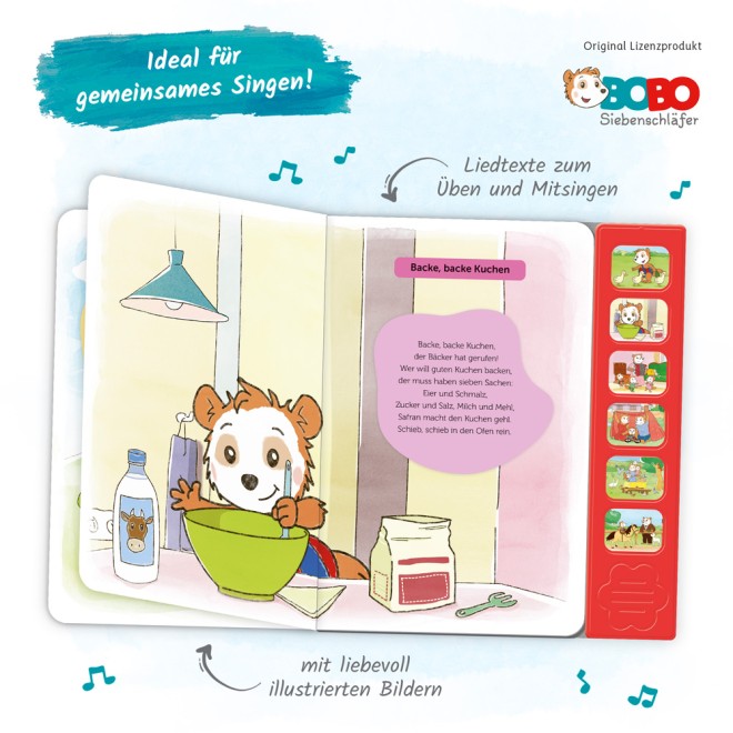 BOBO SIEBENSCHLÄFER Soundbuch "Erste Kinderlieder"