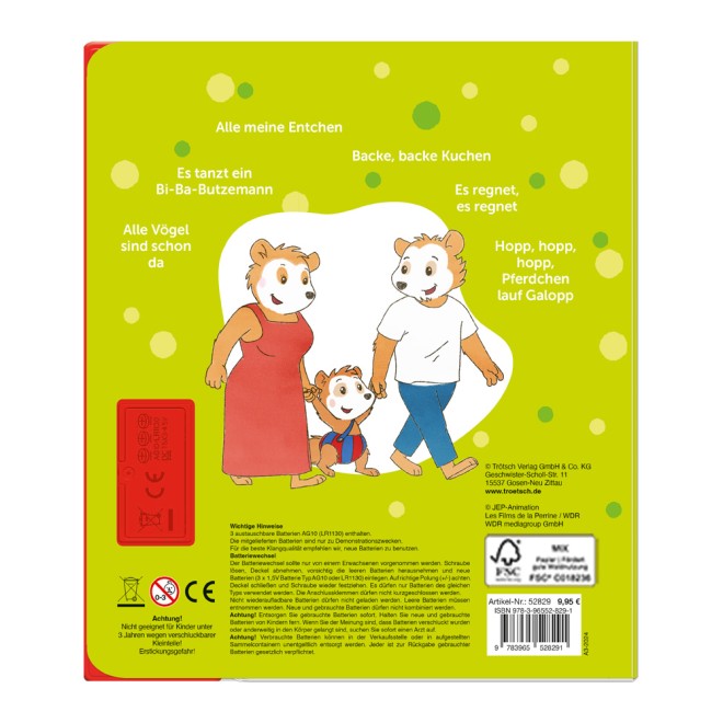 BOBO SIEBENSCHLÄFER Soundbuch "Erste Kinderlieder"