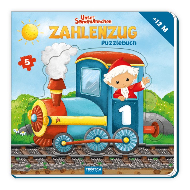UNSER SANDMÄNNCHEN Puzzlebuch "Zahlenzug"
