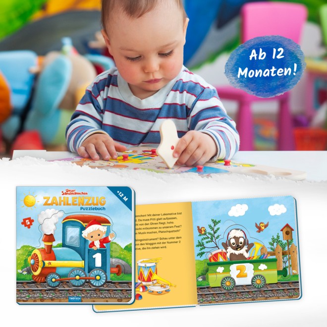 UNSER SANDMÄNNCHEN Puzzlebuch "Zahlenzug"