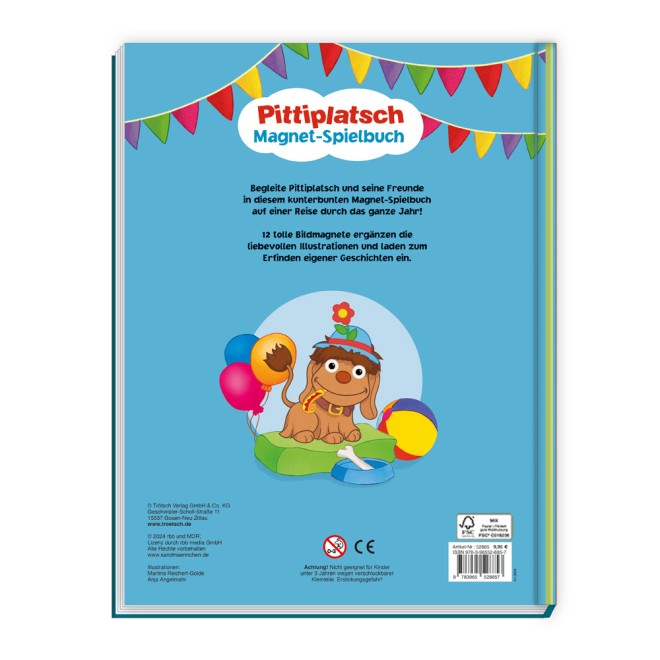 UNSER SANDMÄNNCHEN Magnet-Spielbuch "Pittiplatsch"