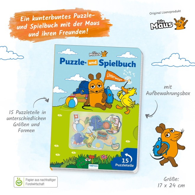 DIE MAUS Puzzle- und Spielbuch