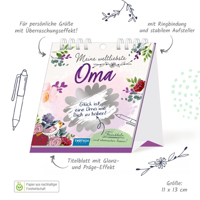 Überraschungsgrüße "Meine weltliebste Oma"