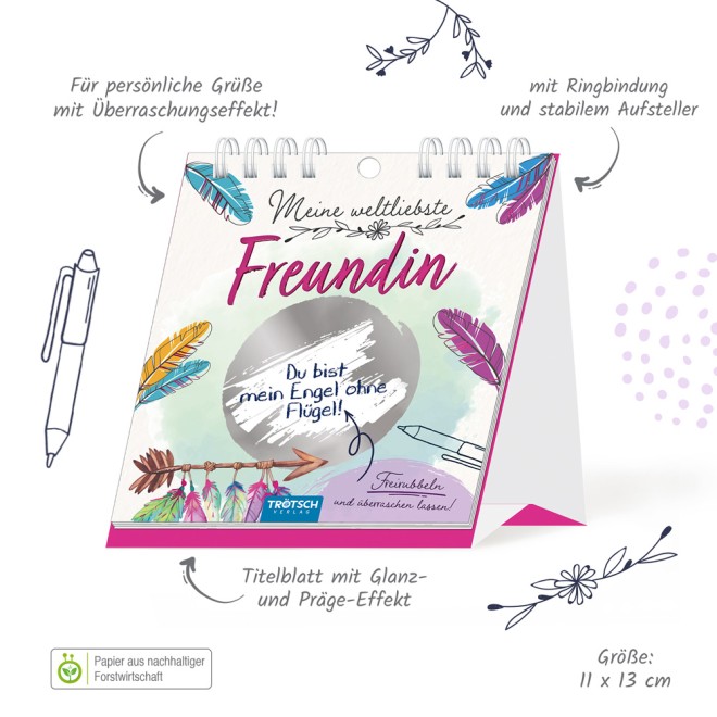 Überraschungsgrüße "Meine weltliebste Freundin"