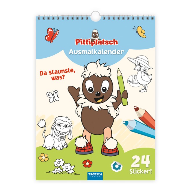 Ausmalkalender immerwährend Pittiplatsch