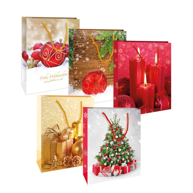 Weihnachts-Glitzertasche groß