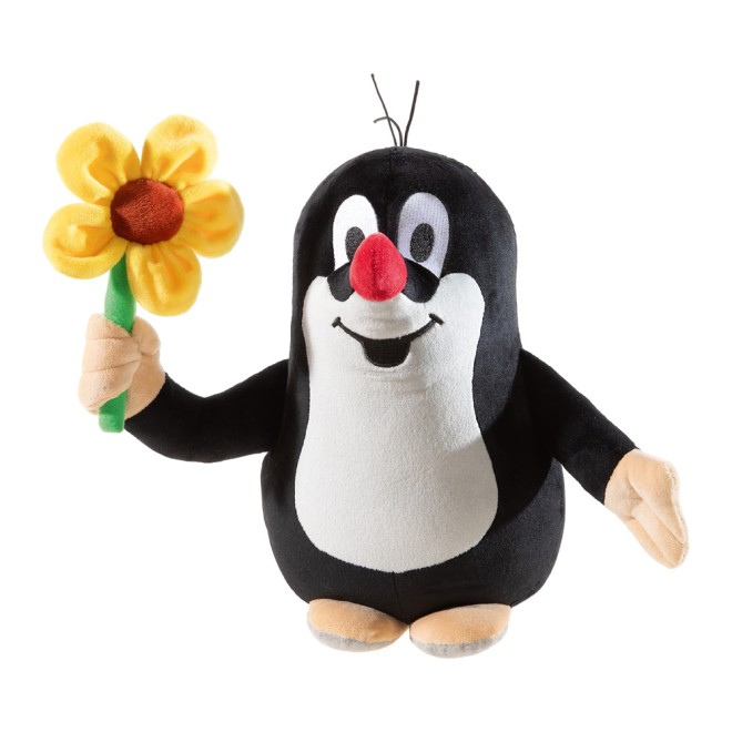 Der kleine Maulwurf mit Blume 30 cm