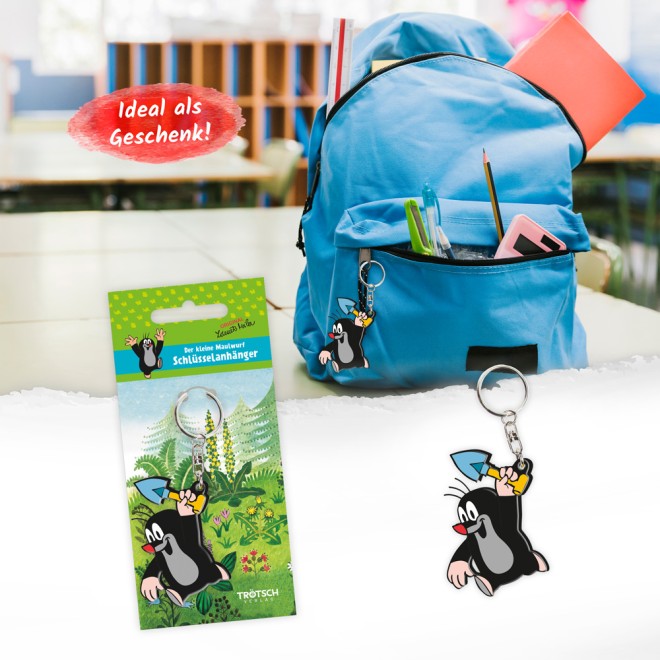 DER KLEINE MAULWURF 3D Schlüsselanhänger "Maulwurf Schaufel"