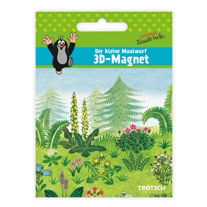 DER KLEINE MAULWURF 3D Magnet "Maulwurf mit Gießkanne"