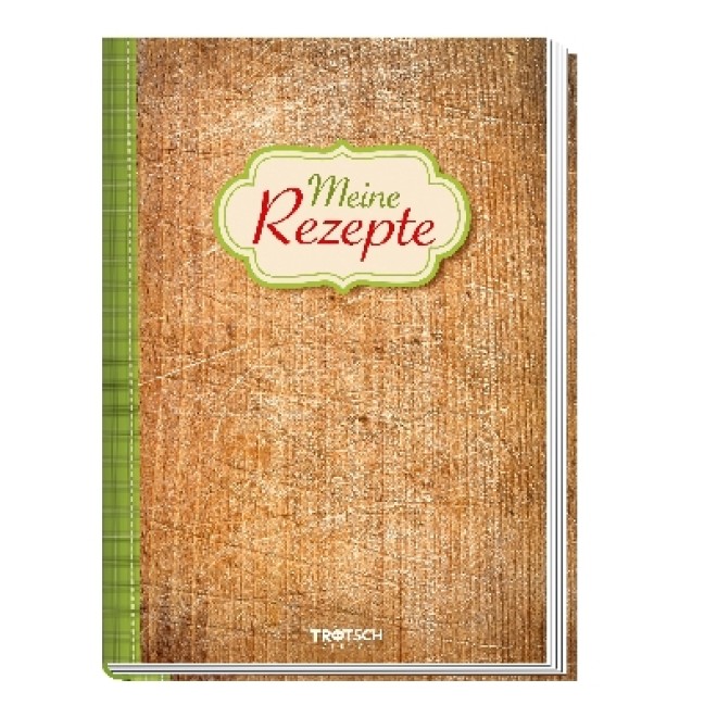 Rezeptbuch "Meine Rezepte" Holz