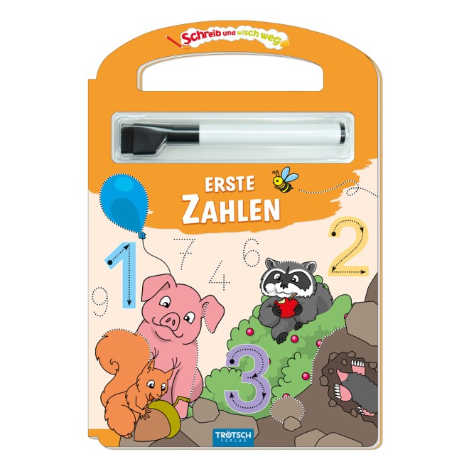 Schreib und wisch weg "Erste Zahlen" mit Stift