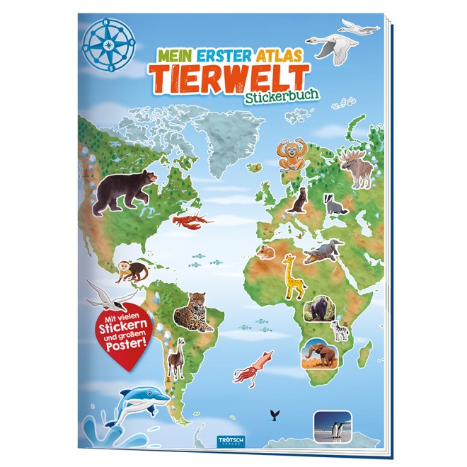 Stickerbuch "Mein erster Atlas Tierwelt"