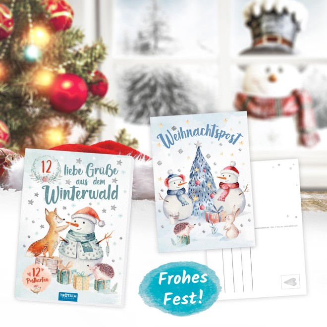 Postkartenbuch "Winterwald"