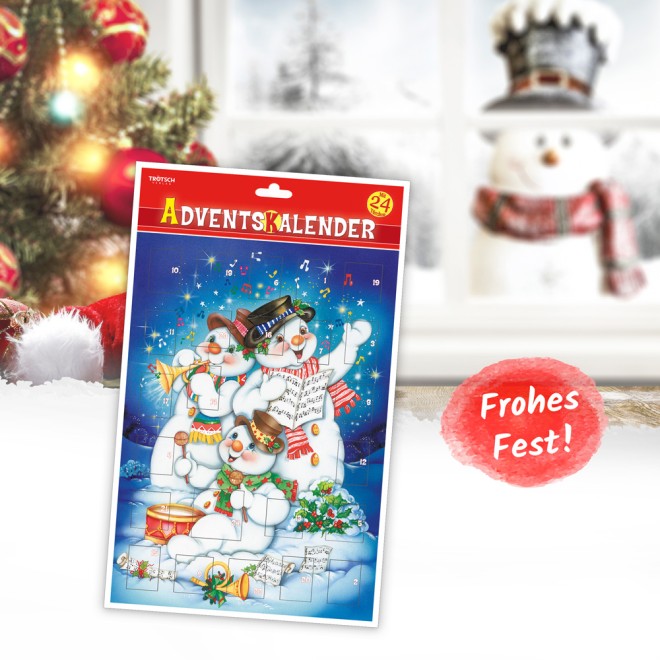 Adventskalender A 4 Schneemann