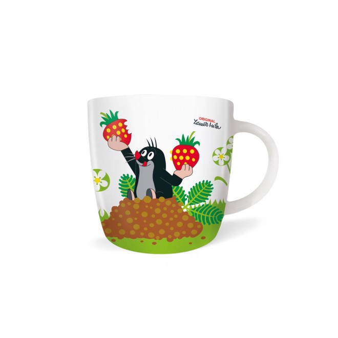 DER KLEINE MAULWURF 3tlg.Porzellan-Set "Erdbeere"