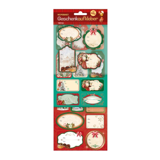 Geschenkaufkleber Superset