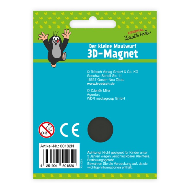 DER KLEINE MAULWURF Magnet "Maulwurf Erdbeere"