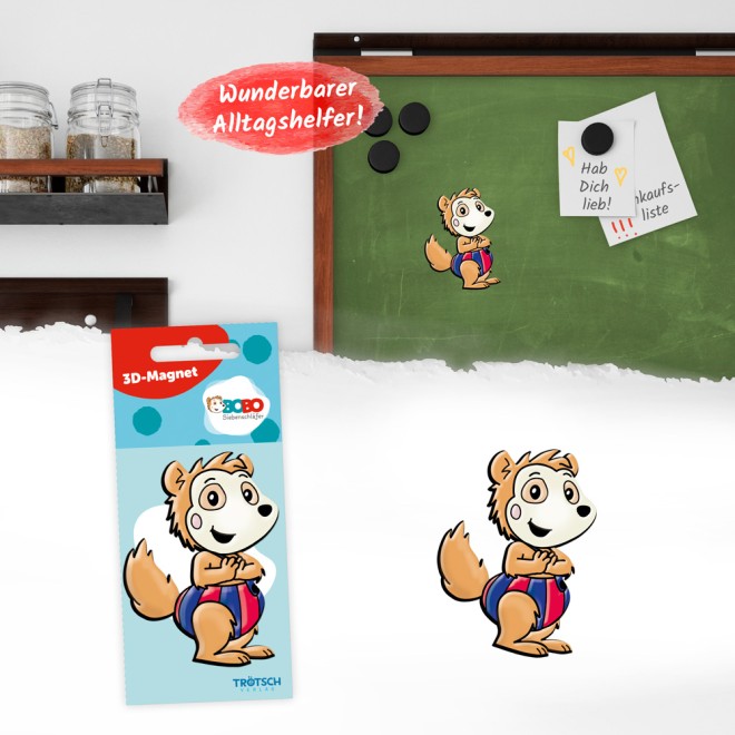 BOBO SIEBENSCHLÄFER 3D Magnet "Bobo"