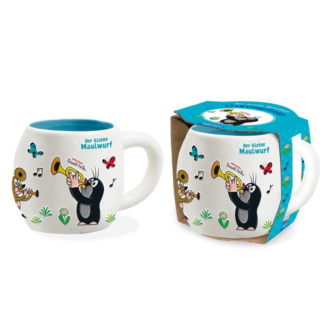 DER KLEINE MAULWURF 3D Keramiktasse "Musik"