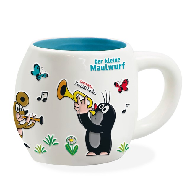 DER KLEINE MAULWURF 3D Keramiktasse "Musik"