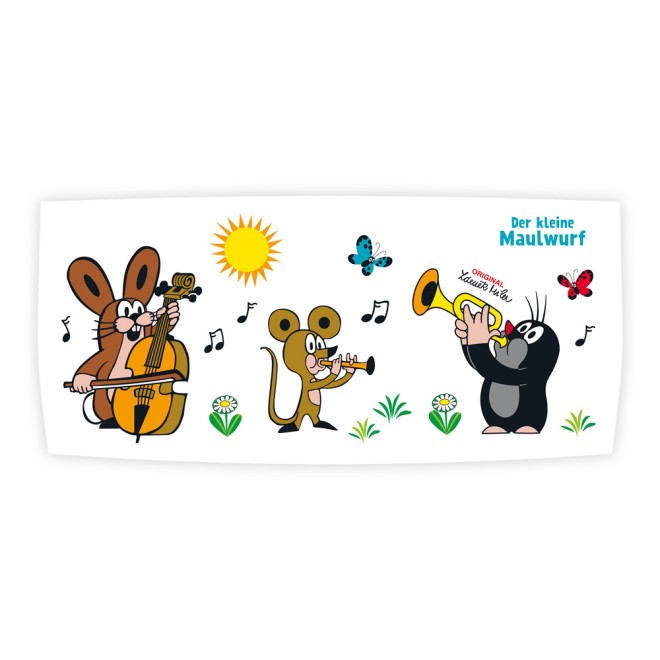DER KLEINE MAULWURF 3D Keramiktasse "Musik"