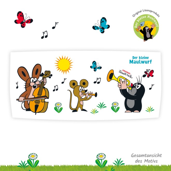 DER KLEINE MAULWURF 3D Keramiktasse "Musik"