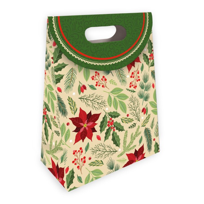 Tasche Weihnachtsstern medium