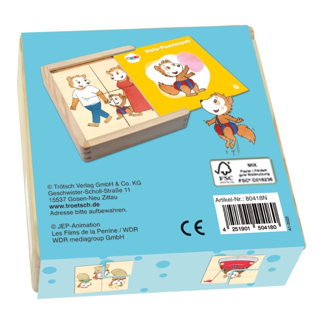 BOBO SIEBENSCHLÄFER "Erster Puzzlespaß" Holzpuzzle