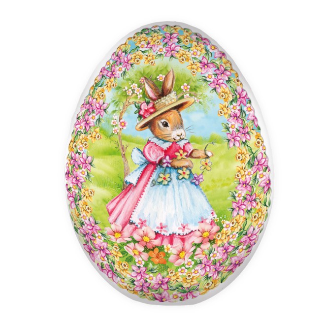 Osterei zum Befüllen 18 cm Hasenmädchen Füllei Pappei