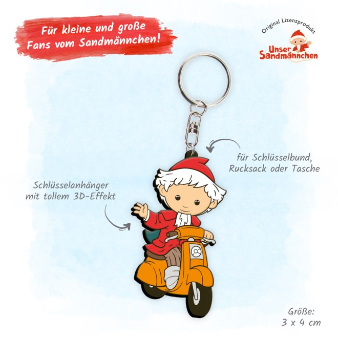 UNSER SANDMÄNNCHEN Schlüsselanhänger "Roller"