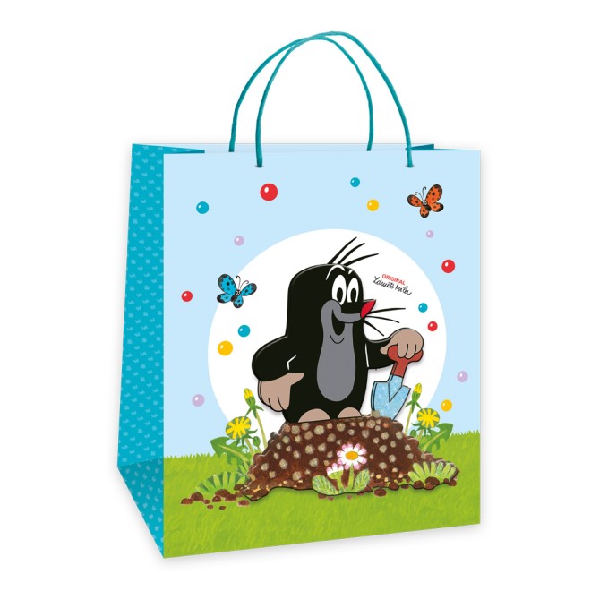 Der kleine Maulwurf "Garten" 3D-Geschenktasche groß