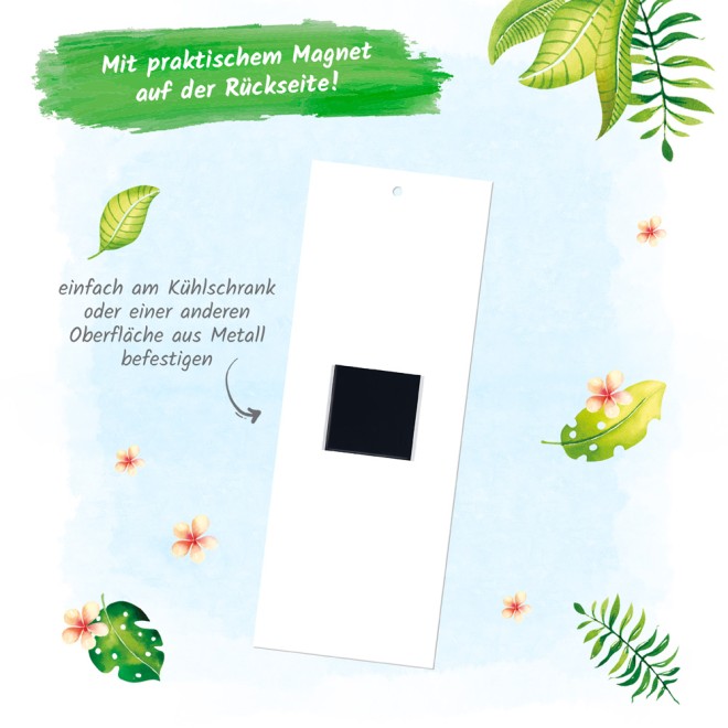 Notizblock mit Stift und Magnet "Faultier"