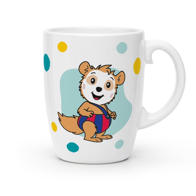 BOBO SIEBENSCHLÄFER Kindertasse "BOBO Punkte blau"