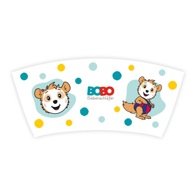 BOBO SIEBENSCHLÄFER Kindertasse "BOBO Punkte blau"