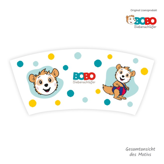 BOBO SIEBENSCHLÄFER Kindertasse "BOBO Punkte blau"
