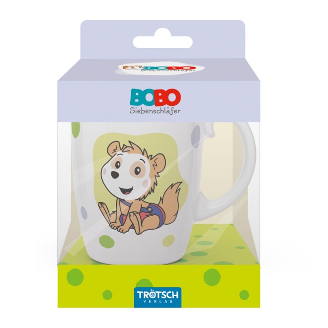 Kindertasse BOBO Punkte grün