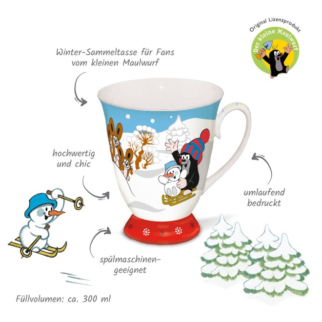 Sammeltasse Maulwurf Winter