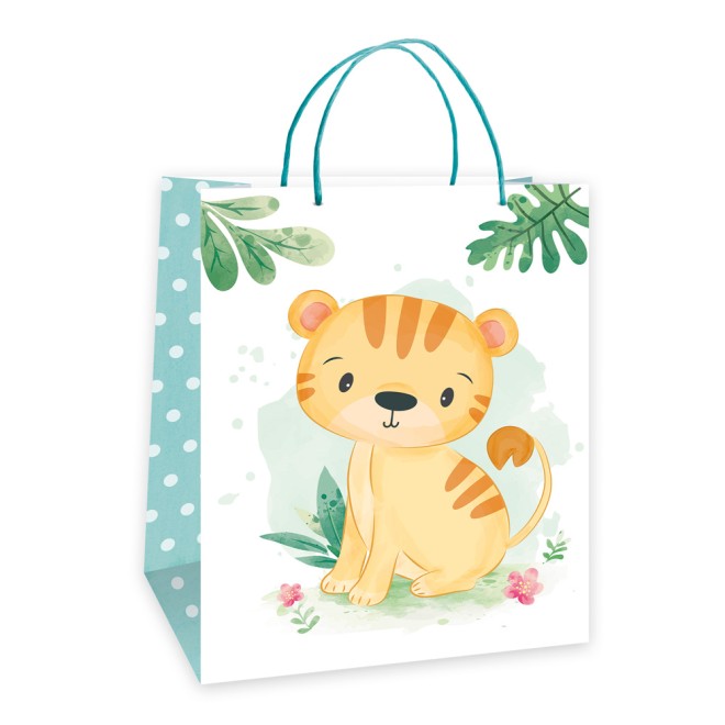 3D-Geschenktasche Kinder "Tiere" groß
