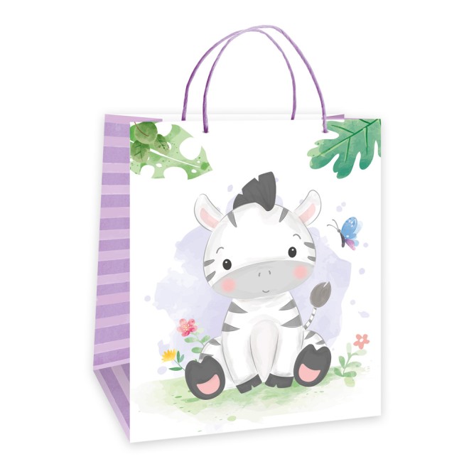 3D-Geschenktasche Kinder "Tiere" groß