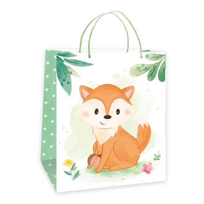 3D-Geschenktasche Kinder "Tiere" groß