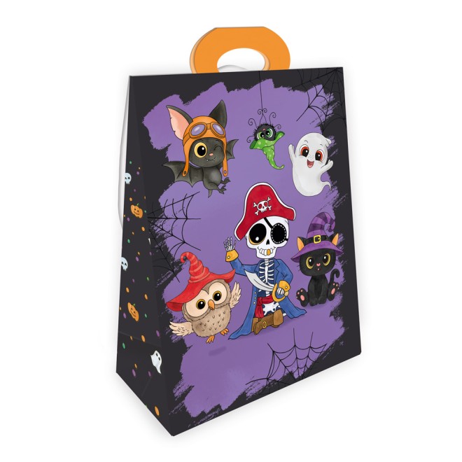 Geschenktasche mit Verschluss Gruselfreunde Katze