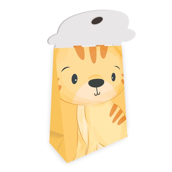 Geschenktasche mit Verschluß "Tiger"