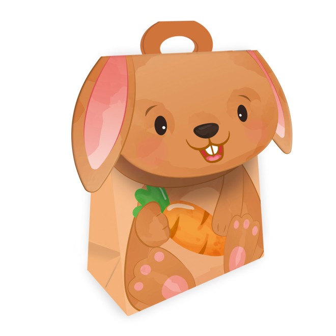 Geschenktasche mit Verschluss "Hase"