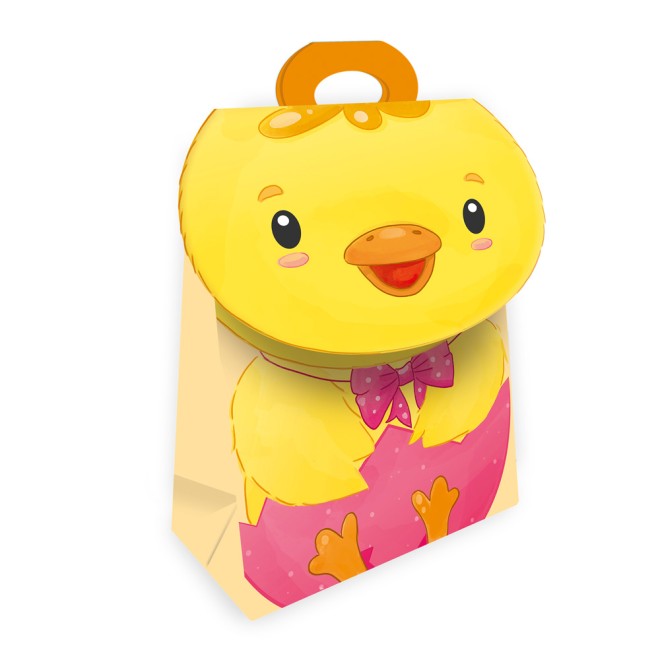 Geschenktasche mit Verschluss "Küken"