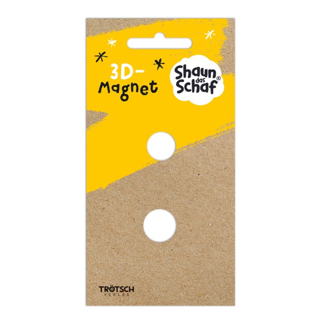 Shaun das Schaf 3D-Magnet sitzend