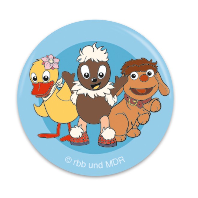 Unser Sandmännchen 4erSet Mini-Buttons "Pitti"