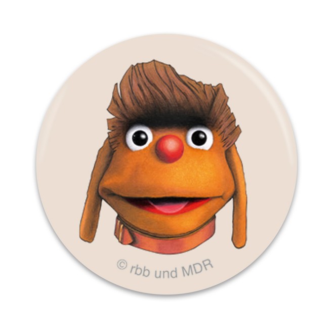 Unser Sandmännchen 4erSet Buttons "Sandmann-retro"