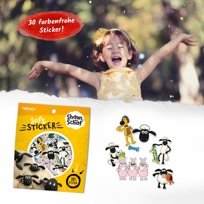 SHAUN das Schaf Soft-Sticker