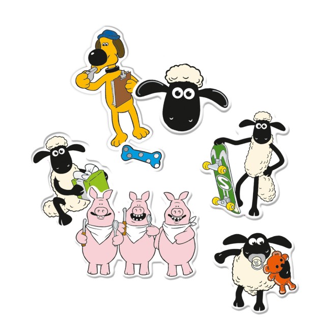 SHAUN das Schaf Soft-Sticker