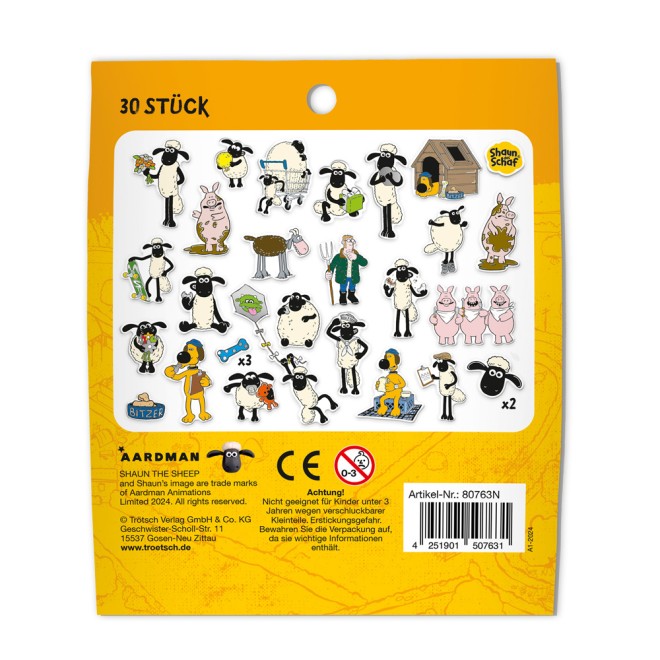 SHAUN das Schaf Soft-Sticker